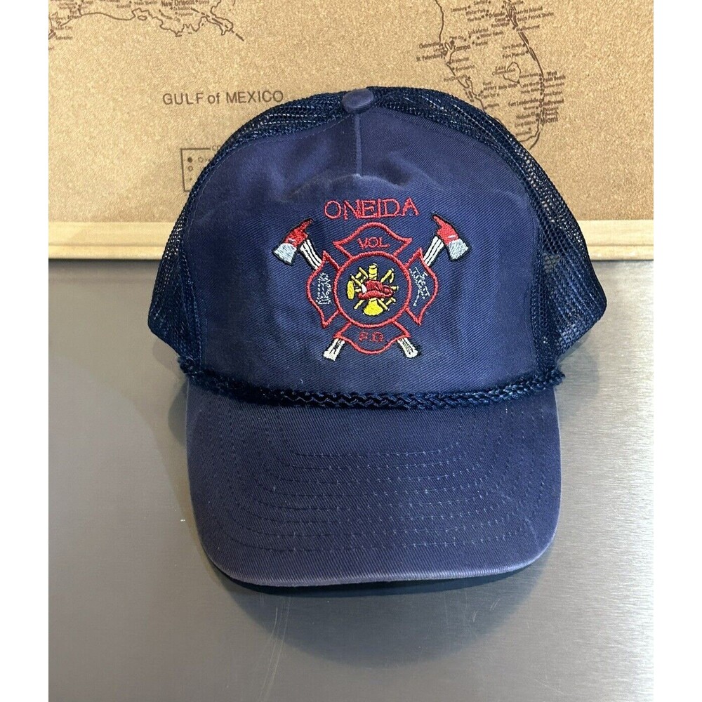 Oneida Wi. Tribal Volunteer Fire Dept Snap Back Rope Trucker Baseball Hat/Cap